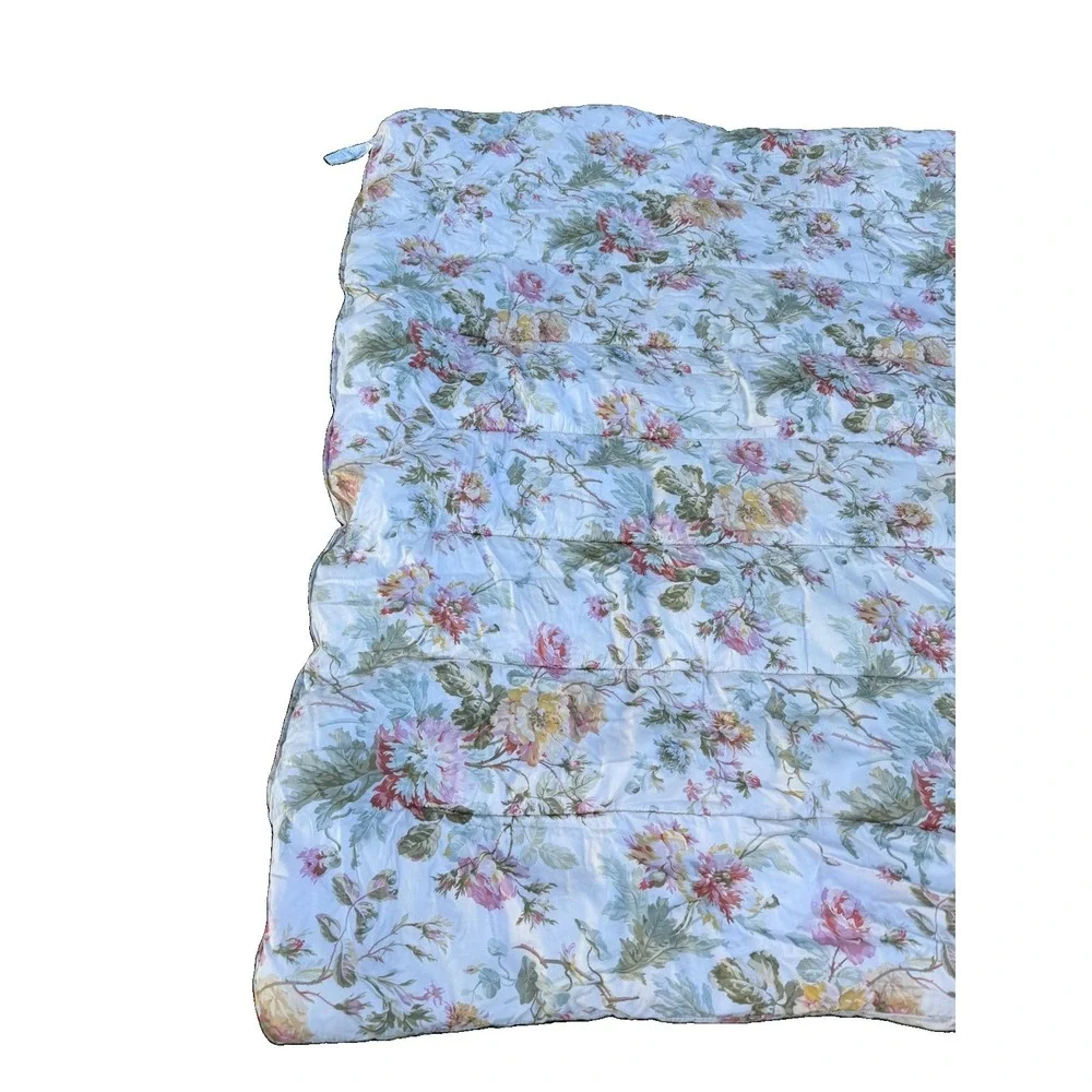 RALPH LAUREN - WENTWORTH FLORAL SATEEN TWIN COMFORTER - VINTAGE PATTERN
